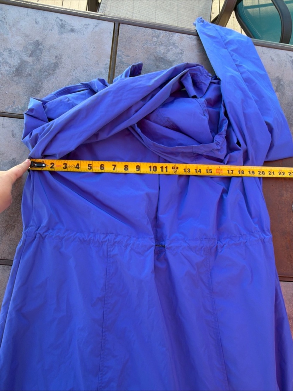 Fila Royal Blue Hooded Trench Coat - Picture 4 of 6